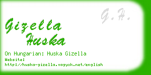 gizella huska business card